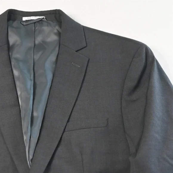 Bar III 42R 32x32 Gray Skinny Fit Mens Jacket Pants Suit
